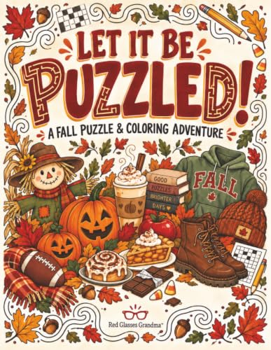 Cover of Let It Be Puzzled: A Fall Puzzle & Coloring Adventure